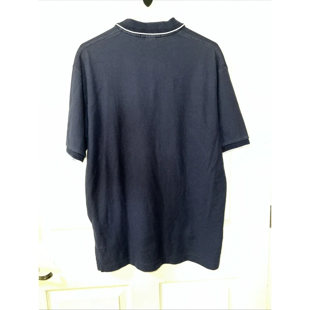 Polo Ralph Lauren Shirt Navy Blue Big‎ Pony White Casual Men's Size Large